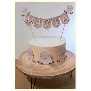 Topo de Bolo Rebanhinho Doce