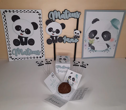 Kit Mini Festa Panda