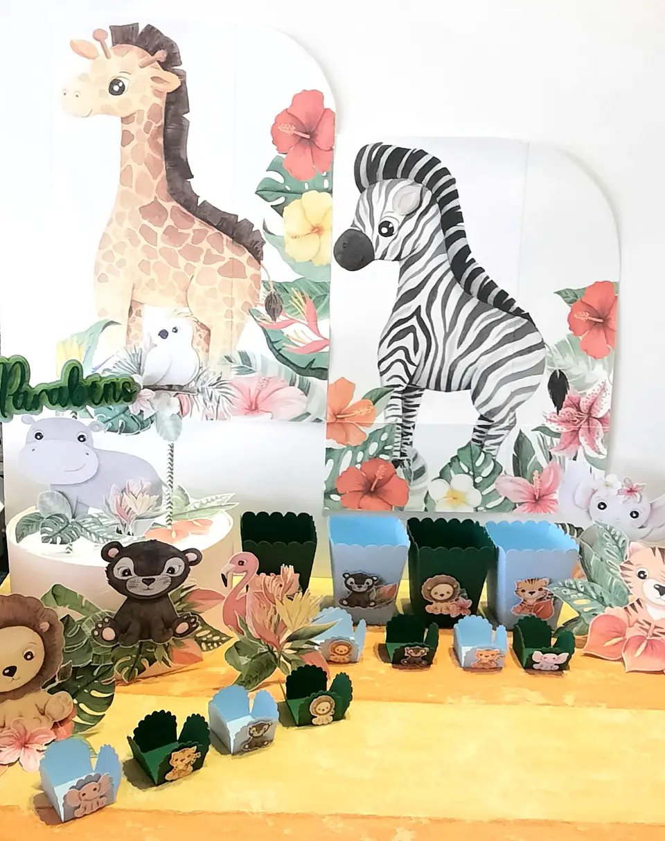 Kit Festa – Savana Tropical Infantil 1