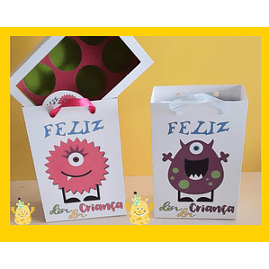 Caixa com sacola Dia da Criança