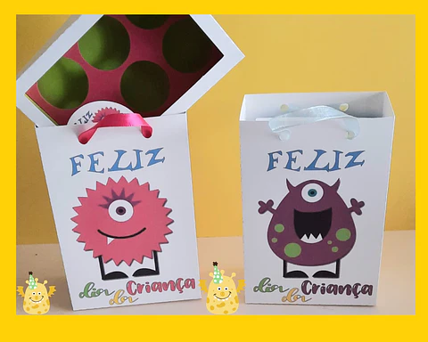 Caixa com sacola Dia da Criança