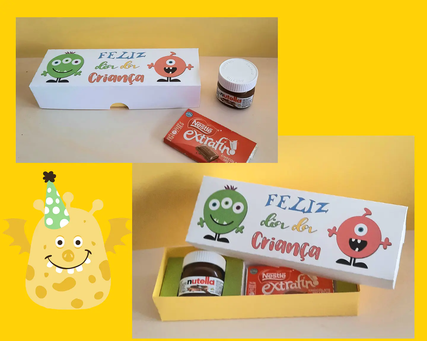 Caixa Dia da Criança  - nutella e mini chocolate 1