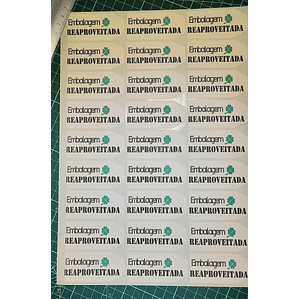 Autocolante Embalagem Reaproveitada