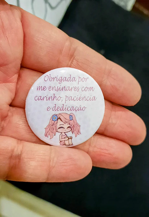 Crachá ou Íman _ Obrigada por me ensinares com carinho