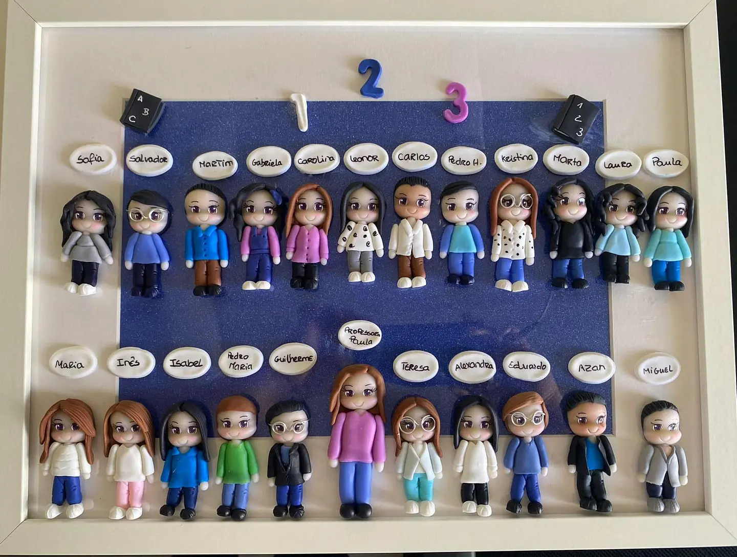 Quadro Finalistas em biscuit 2