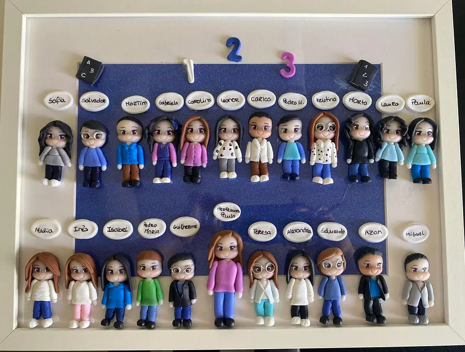 Quadro Finalistas em biscuit 2
