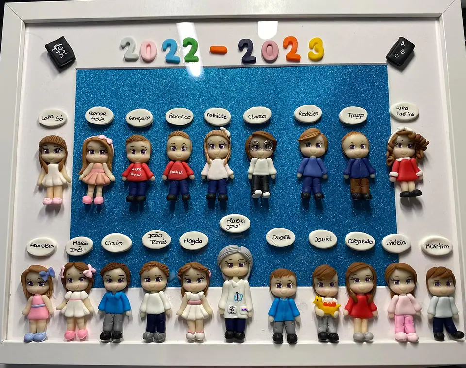 Quadro Finalistas em biscuit 3