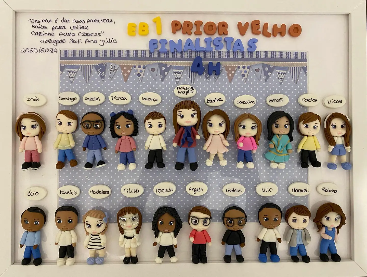 Quadro Finalistas em biscuit 4