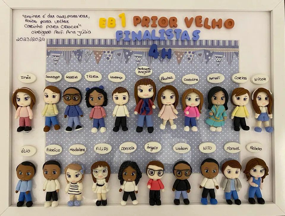 Quadro Finalistas em biscuit 4
