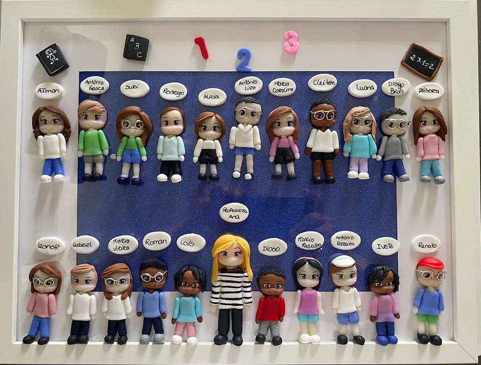 Quadro Finalistas em biscuit 5