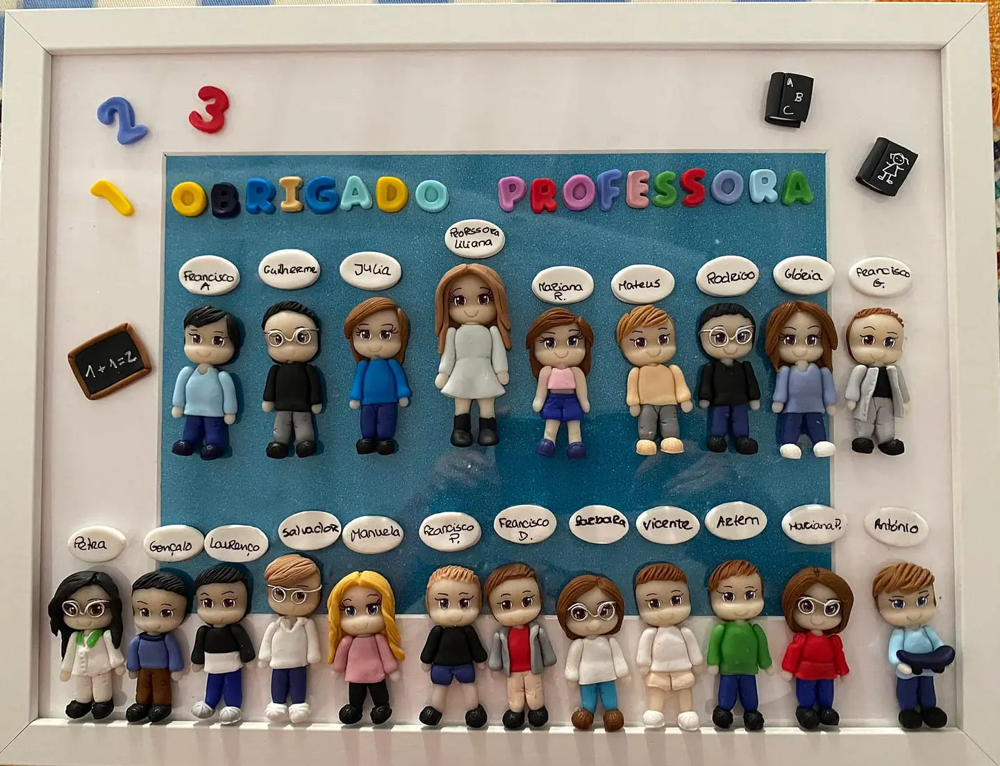Quadro Finalistas em biscuit 6