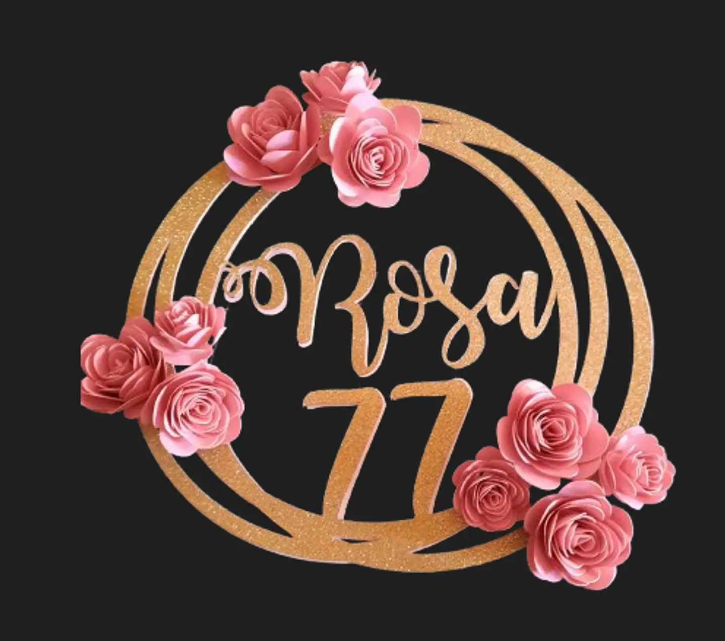 Topo Bolo Rosa 1