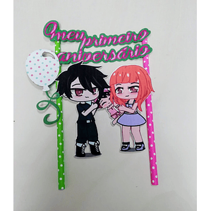 Topo de bolo O meu primeiro aniversário