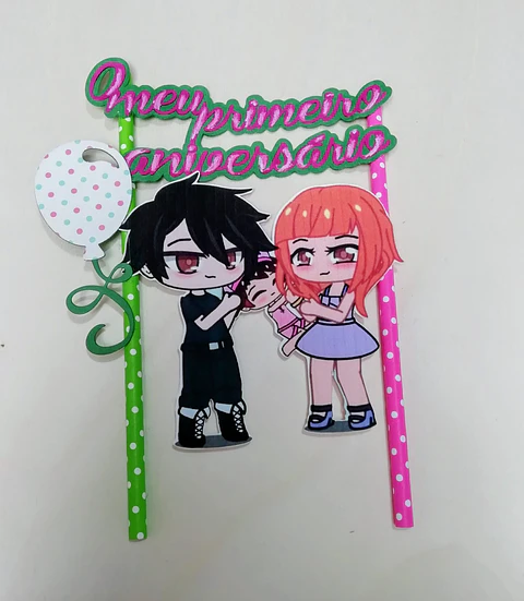 Topo de bolo O meu primeiro aniversário