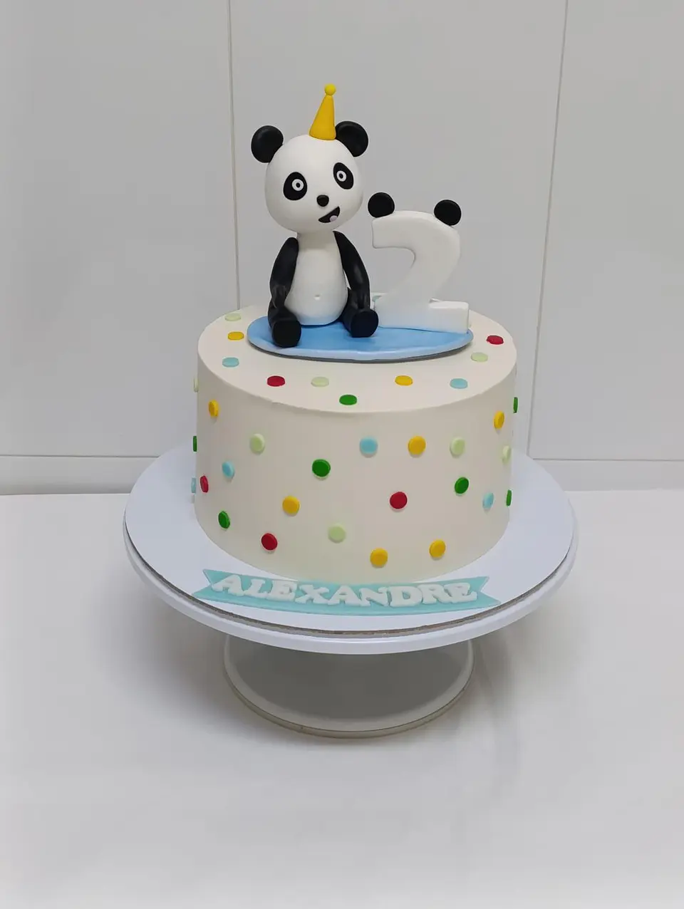 Topo Bolo Panda em Biscuit 1