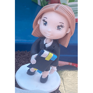 Estatueta de Finalista | Topo de Bolo | Personalizada Porcelana Fria