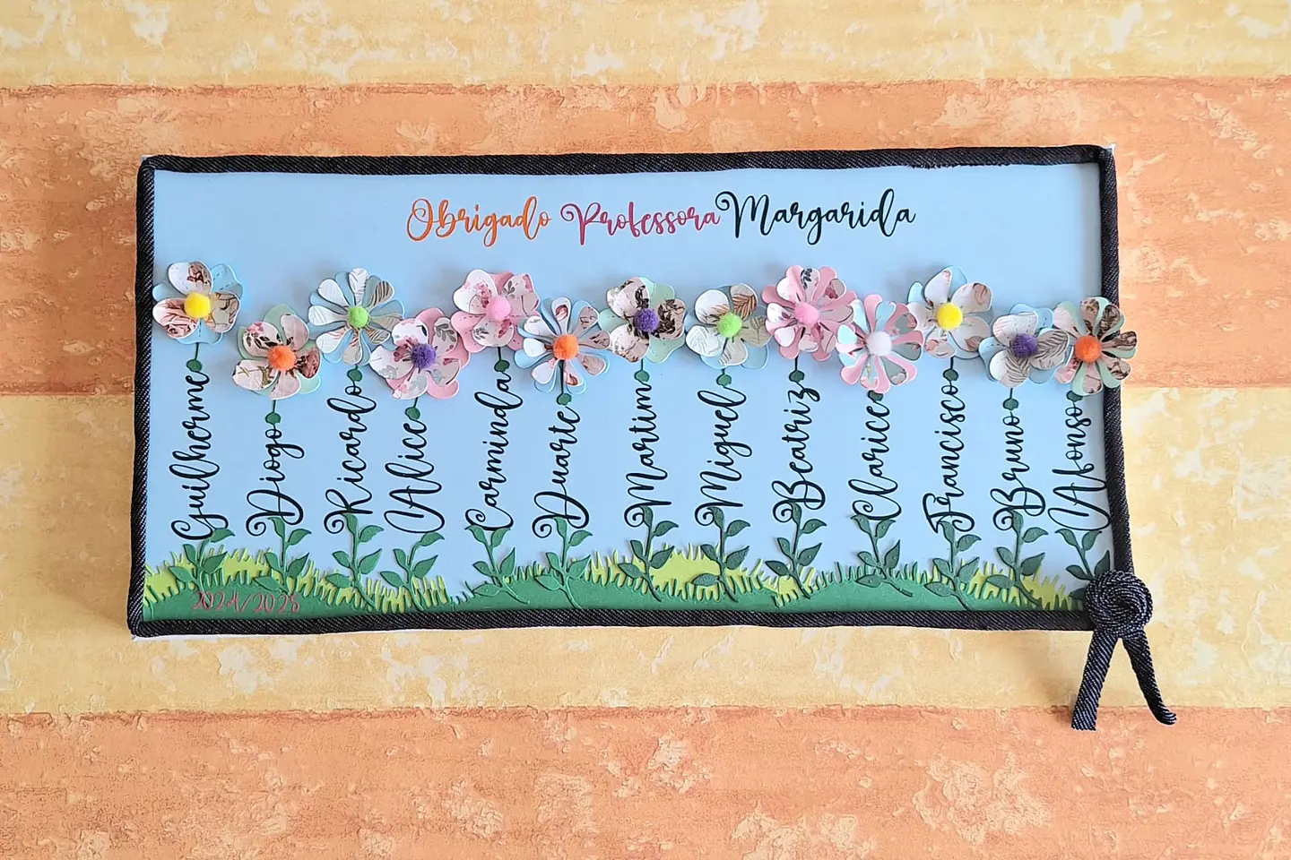 Jardim de Aluno – Quadro com Flores e Nomes Personalizados 1