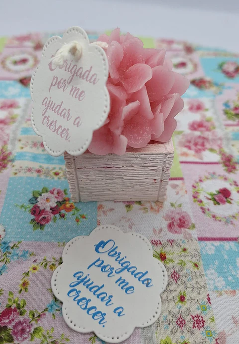 Flor Perfumada “Obrigada por me Ajudar a Crescer”