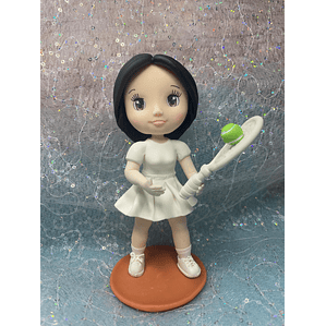 Estatueta Profissão Ténista | Personalizada Porcelana Fria