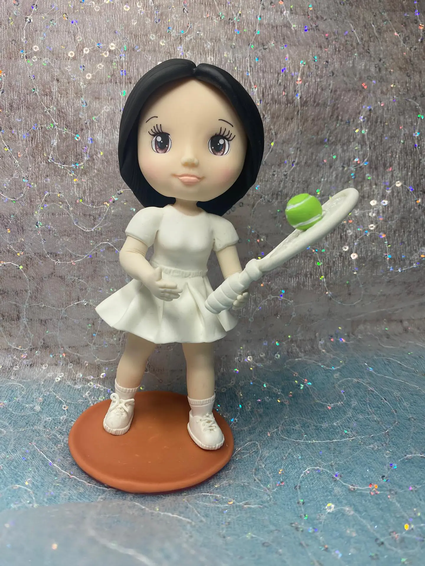 Estatueta Profissão Ténista | Personalizada Porcelana Fria 3