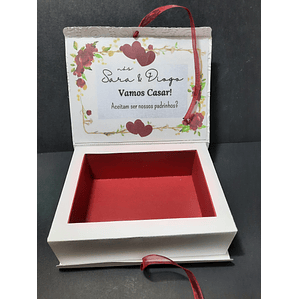 Caixa Convite Premium para Padrinhos