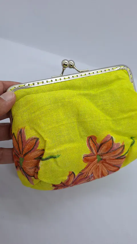 Bolsinha Amarelo Florida – Estilo Avó