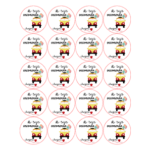 Autocolante A Sua Encomenda Chegou Mx