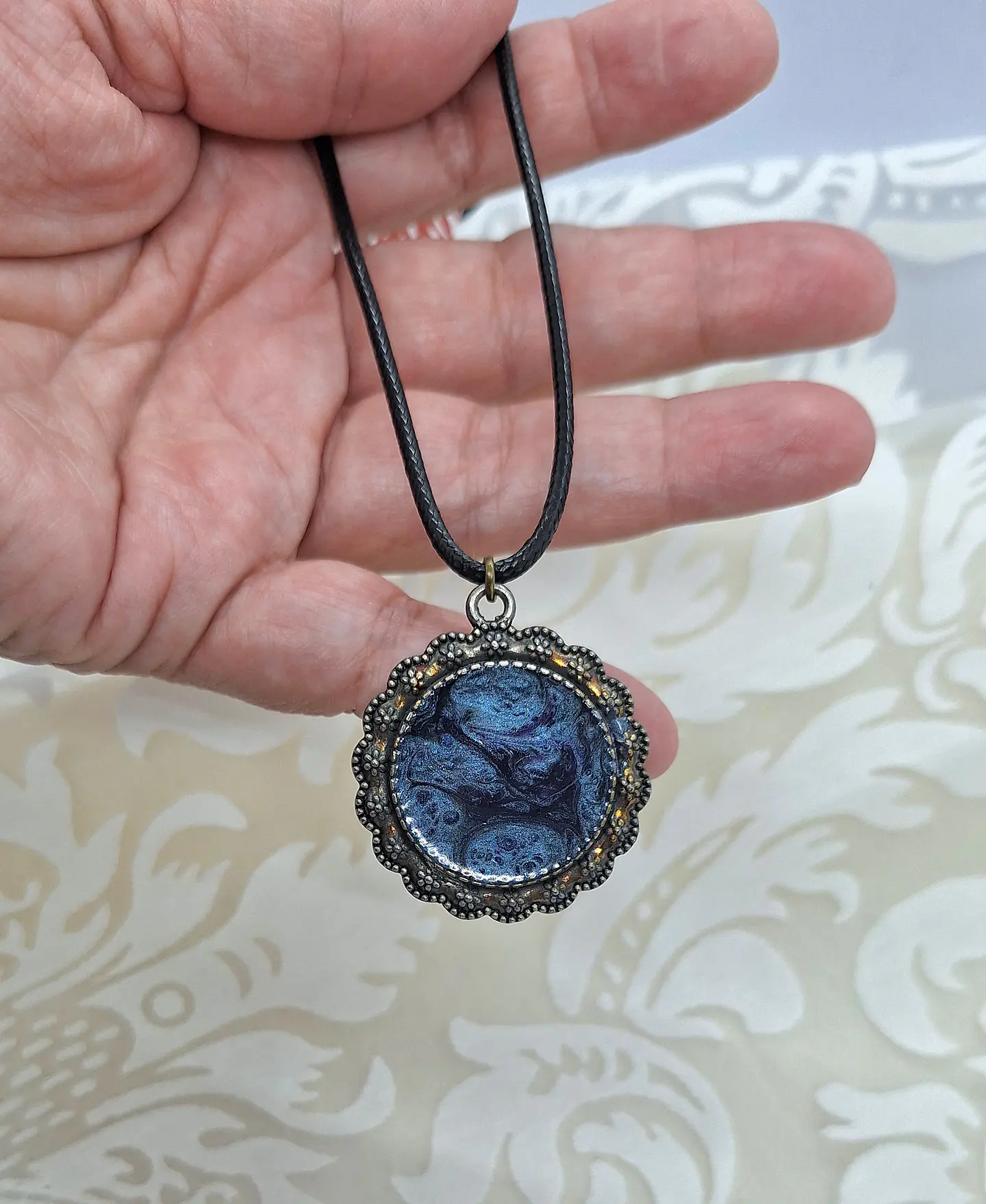 Medalhão Azul 1