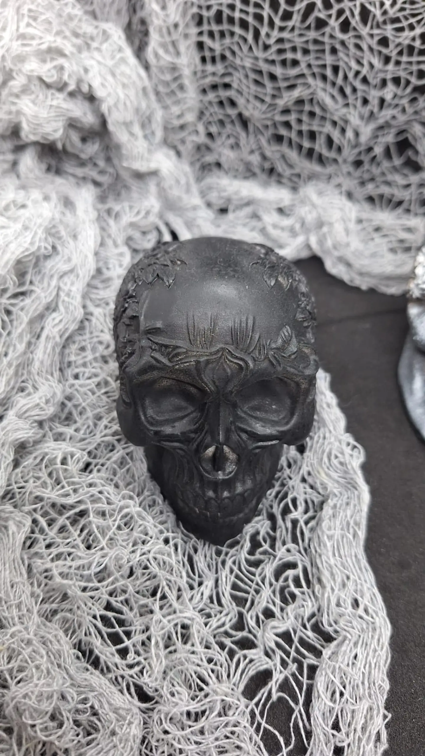 Gift Conjunto 3 Caveiras Floridas Estilo Gótico 2