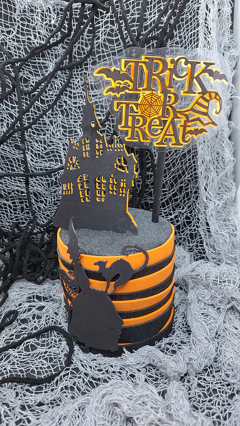 Halloween Bolo Fake - Castelo Assombrado & Trick or Treat