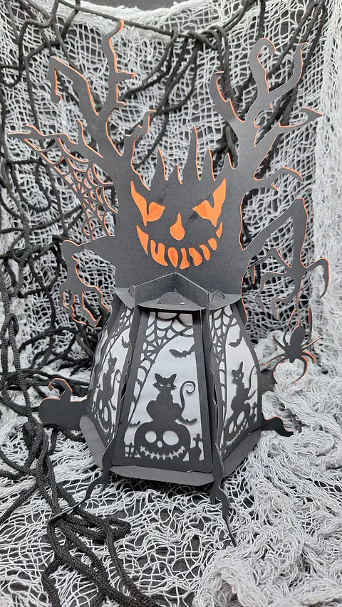  Lanterna Árvore Assombrada | Decoração Halloween