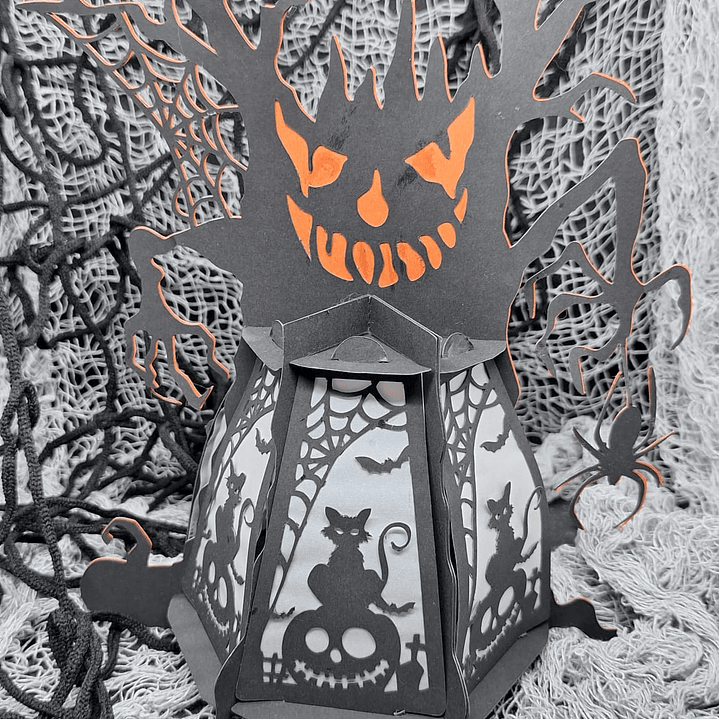 Halloween Arvore Assustadora _ lanterna 1