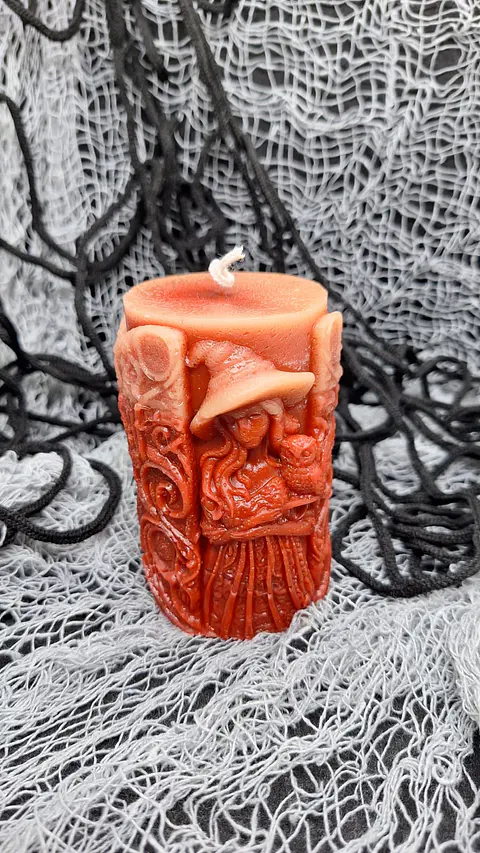 Halloween Vela Pilar Bruxa