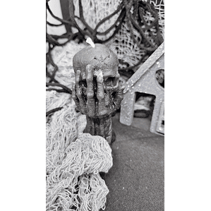 Halloween Vela Mão com Caveira