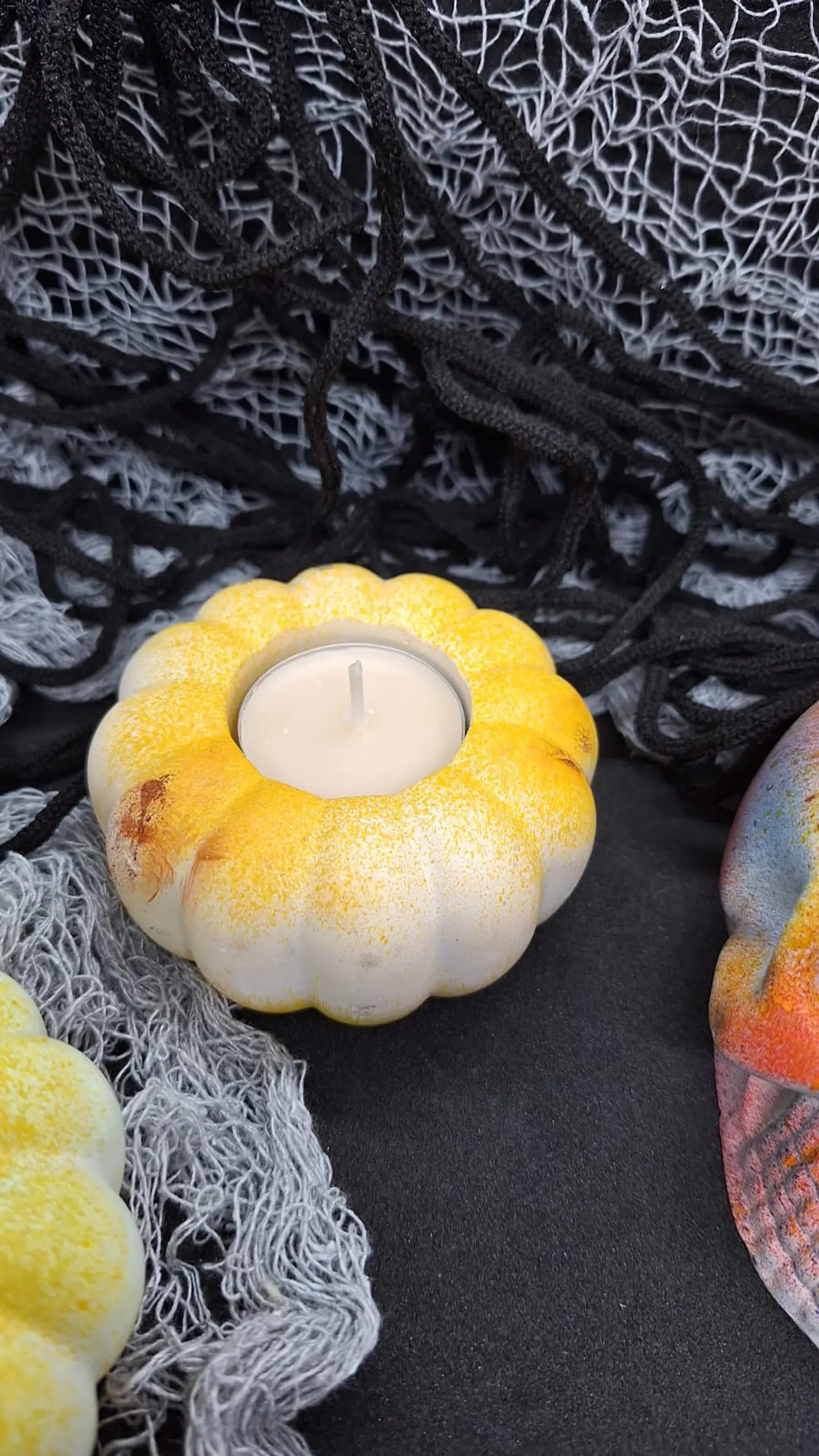 Abobora porta vela - personalizada 1