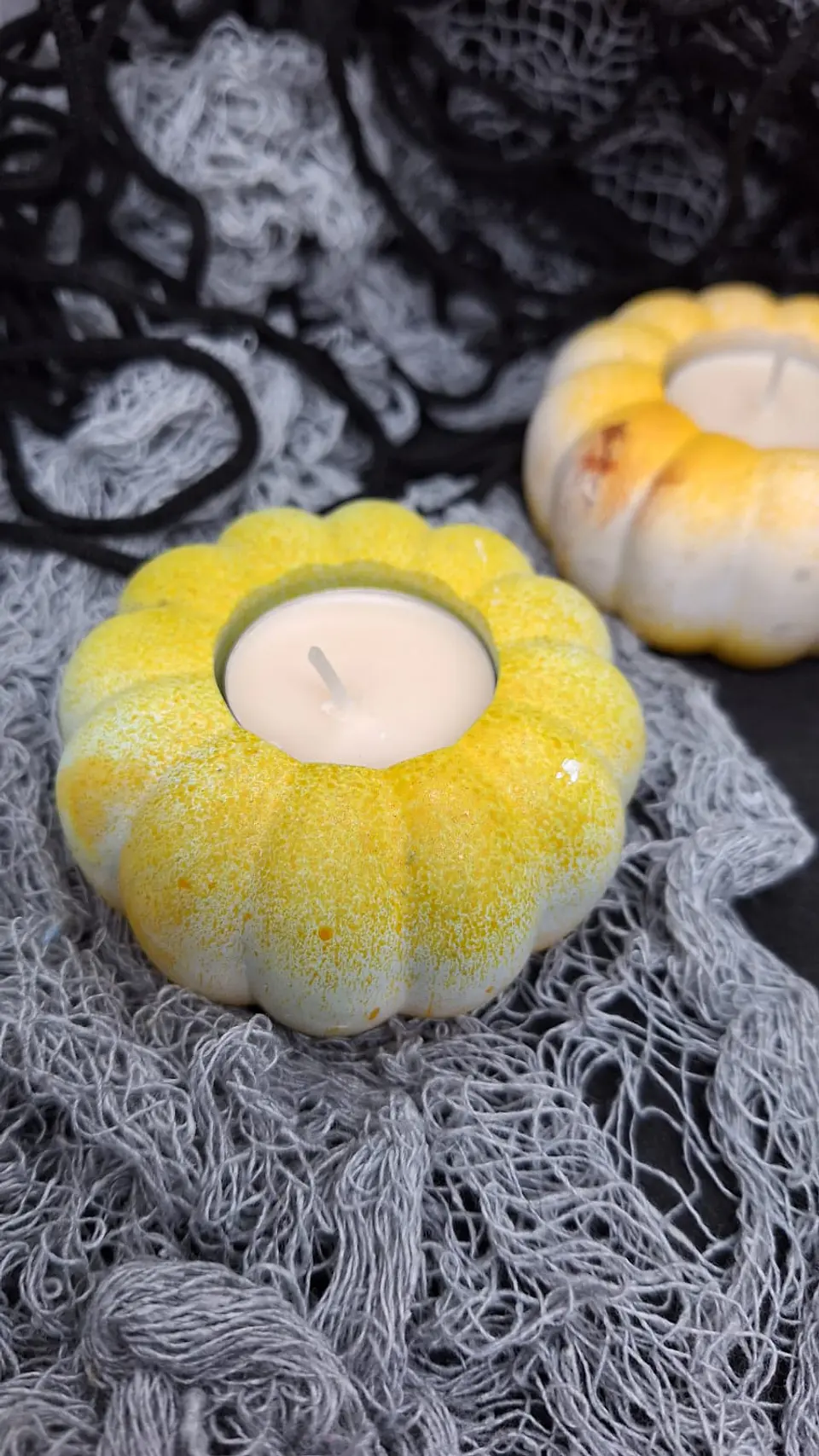 Abobora Amarela porta vela 1