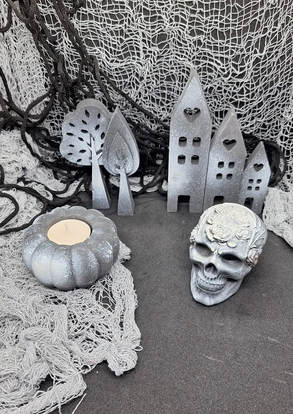 Abobora Preta porta vela 2