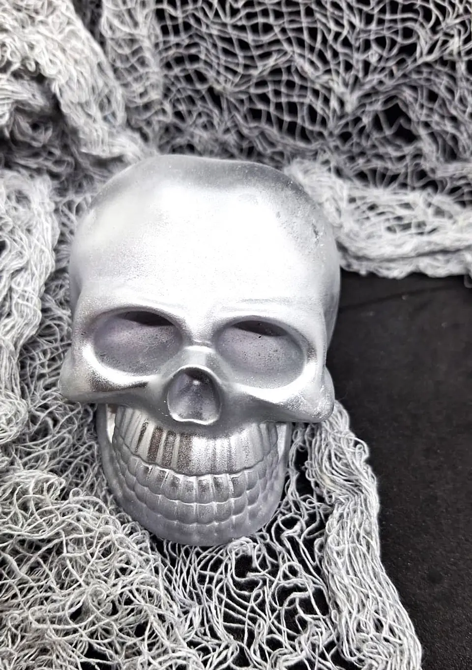 Gift Conjunto 2 Caveiras Cromadas | Gesso 3