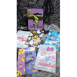 Pack 5 Caderninhos de Halloween 