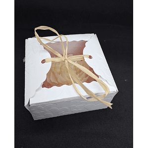 Vela Presente Peônia Georgina Natural Parafina