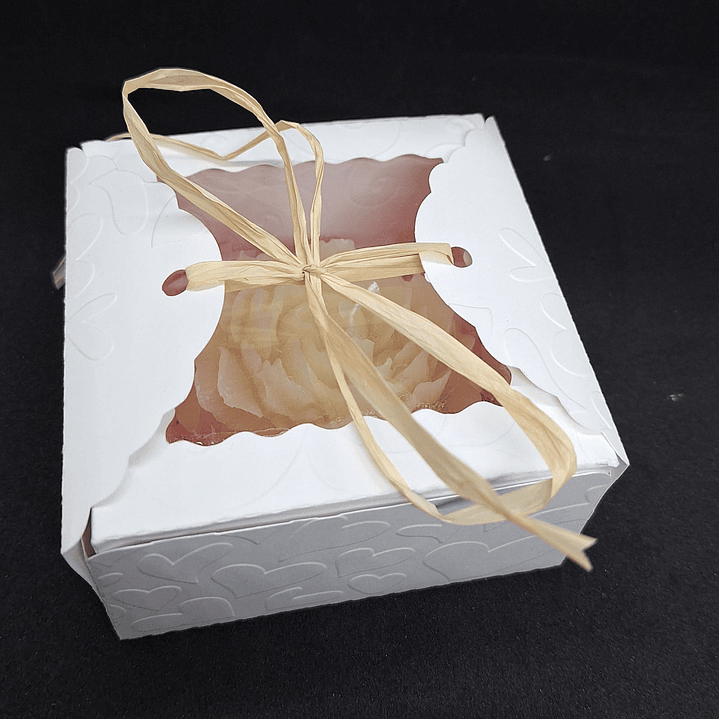 Vela Presente Peônia Georgina Natural Parafina 1