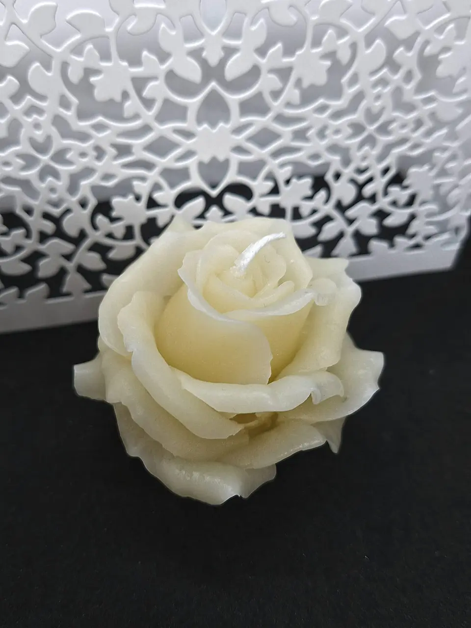 Vela Rosa Carmelinda Natural Parafina 3