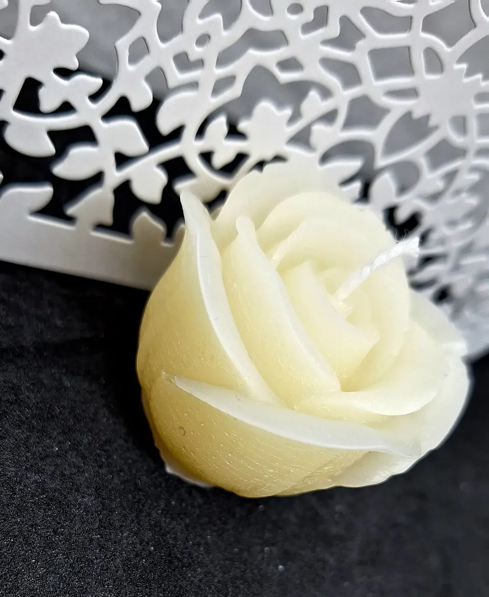 Vela Rosa Vitória Natural Cera Vegetal 2