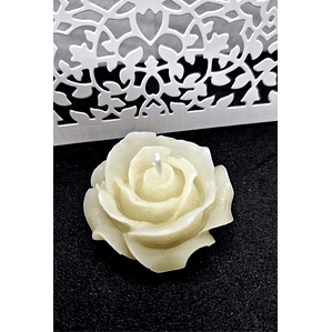 Vela Rosa Anne Natural Parafina