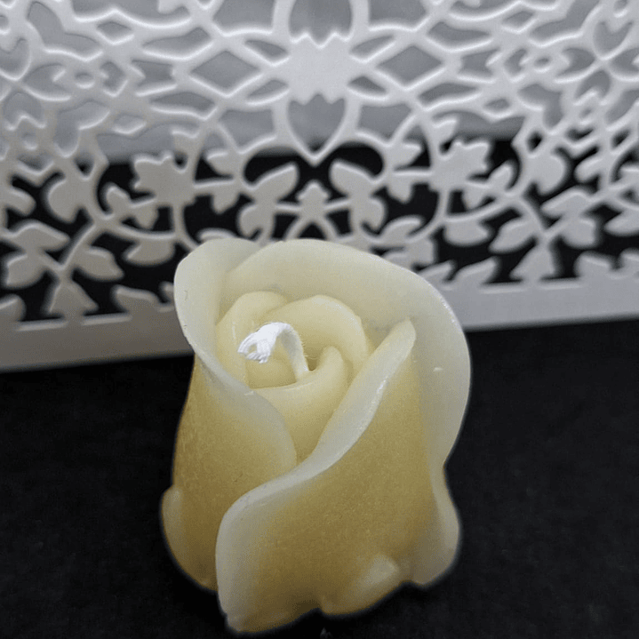 Vela Rosa Kahala Natural Parafina 1