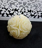 Vela Bola de Rosas Natural Parafina - Thumbnail 1