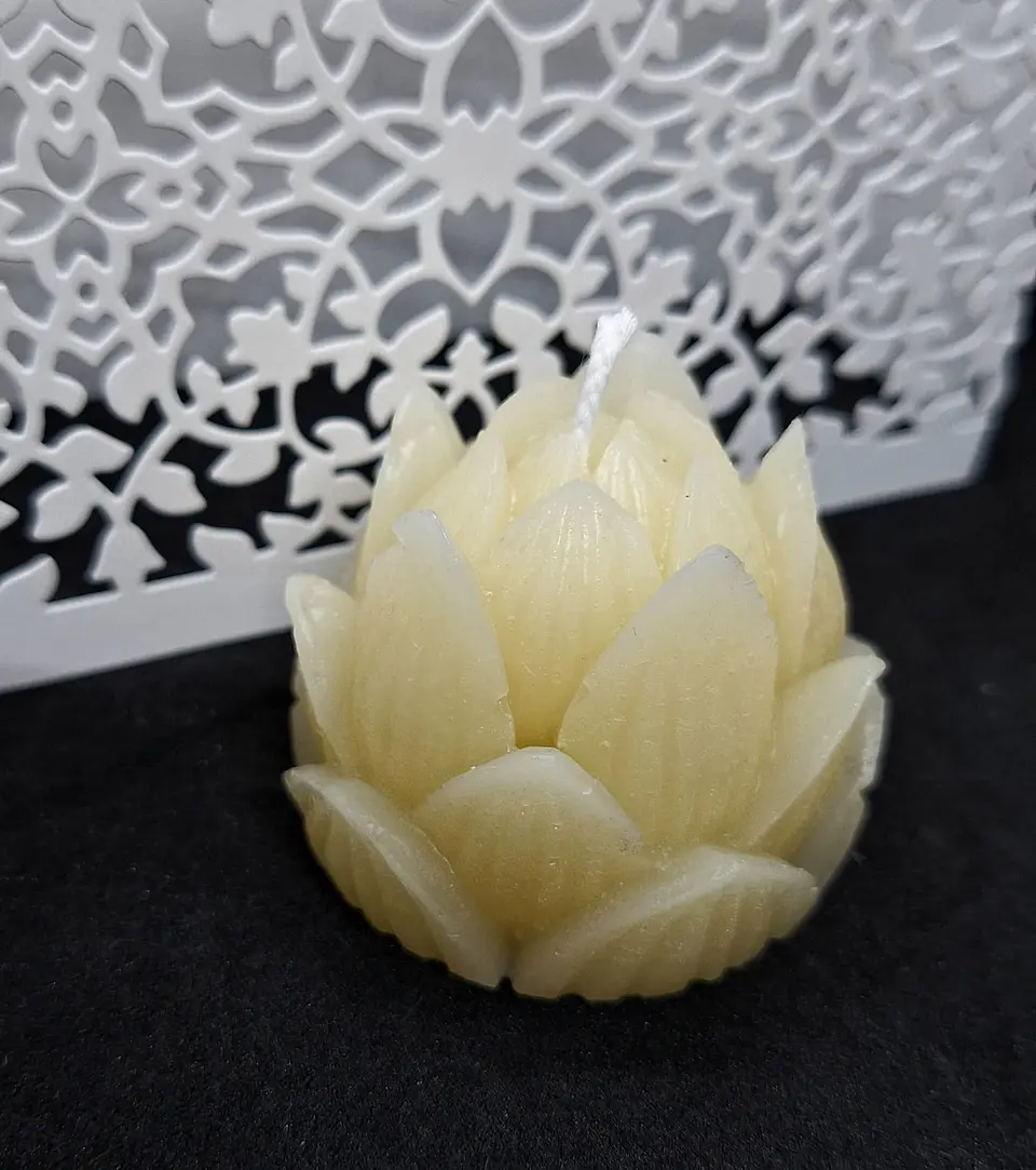 Vela Alcachofra Natural Parafina 1