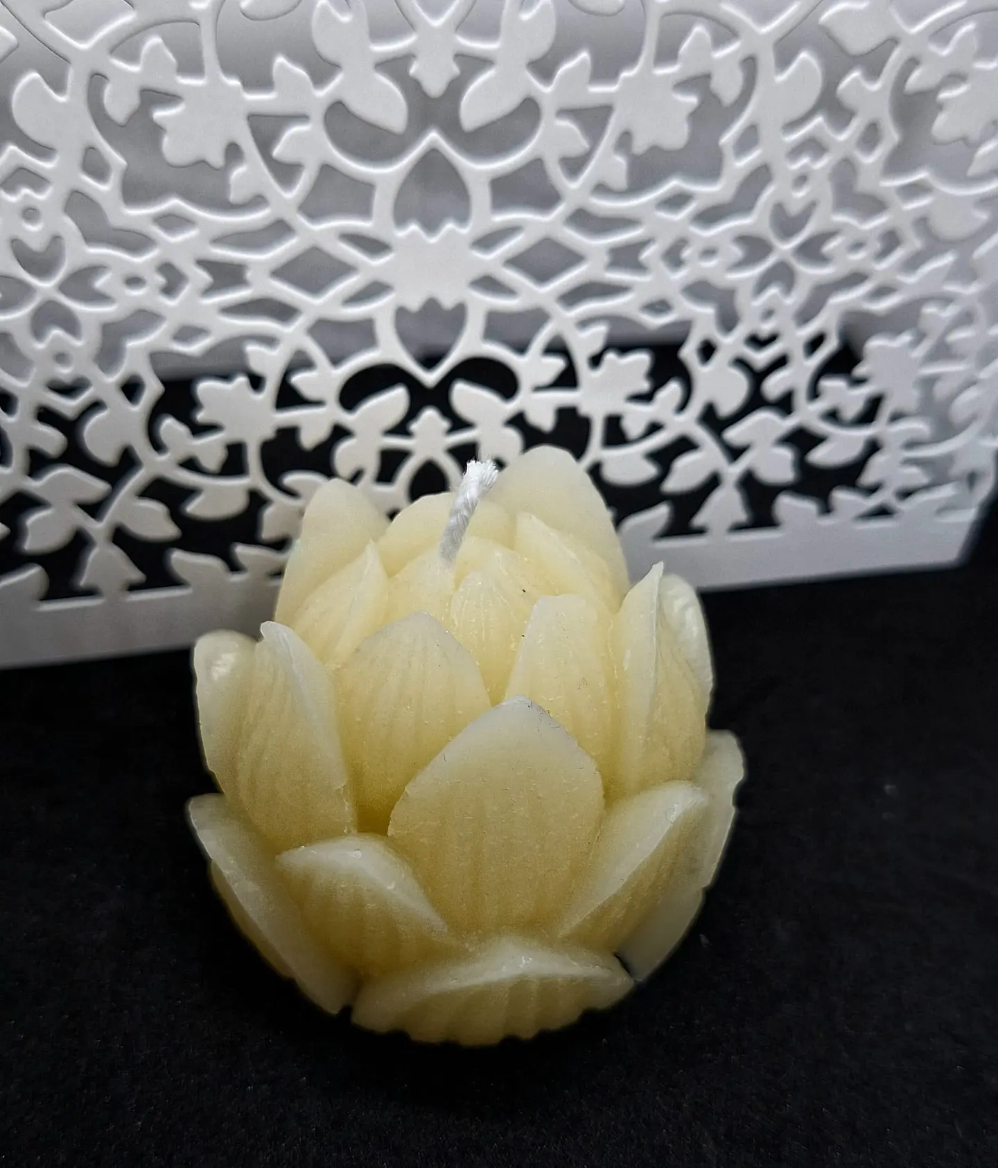 Vela Alcachofra Natural Parafina 2