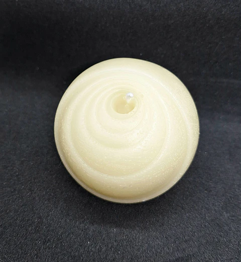 Vela Bola Espiral Natural Parafina