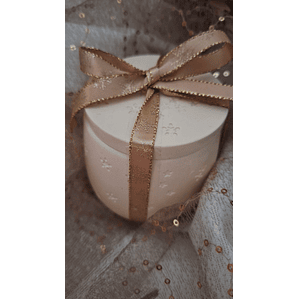 Vela em pote pérola com cera de soja